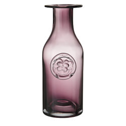 Dartington Crystal Flower Bottle Vase, Heather